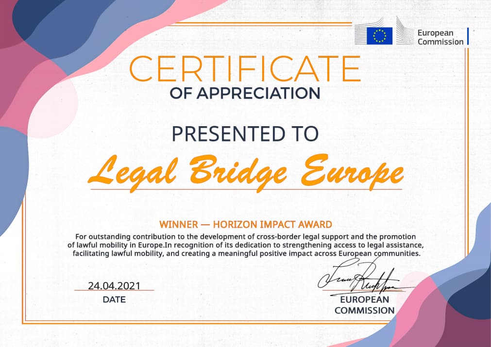Certificate of Appreciation